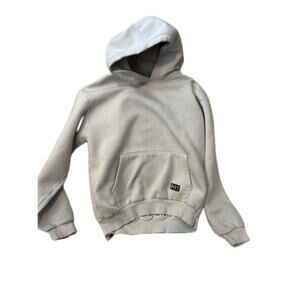 Alcott Boxy White Hoodie Pullover Mens Large